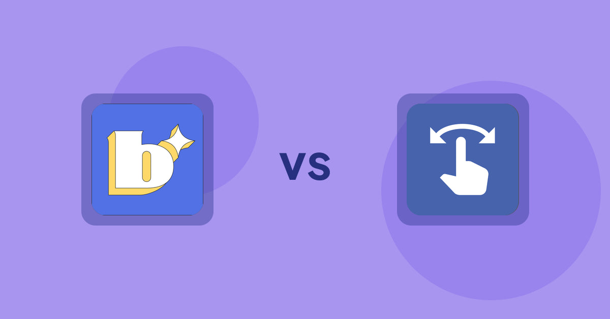 Shopify Product Display Apps: Because: CRO + Personalization vs HypeSwipe: Swipes to Sales