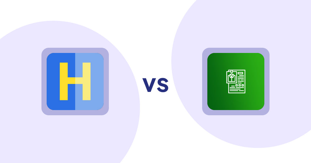 Shopify Product Display Apps: HiVar : Hide Sold Out Variants vs OC Product Size Chart