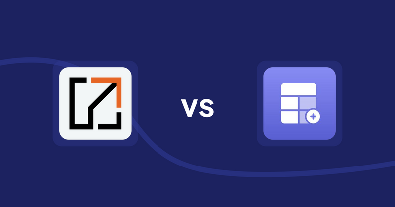 Shopify Product Display Apps: OT | Collection Sort & Manage vs. Eazy Specification Tags Table