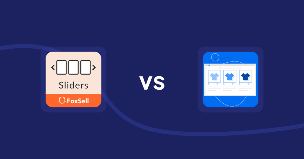 Shopify Product Display Apps: FoxSell Slider & Carousel vs Hura Product Showcase Builder