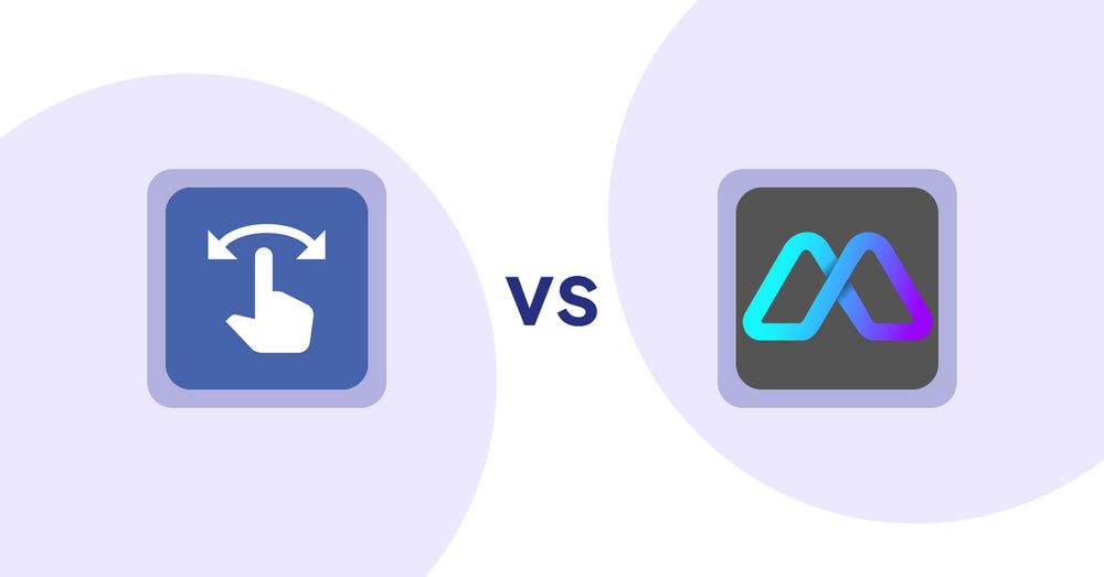 Shopify Product Display Apps: HypeSwipe: Swipes to Sales vs Metadrob: Create Virtual Store