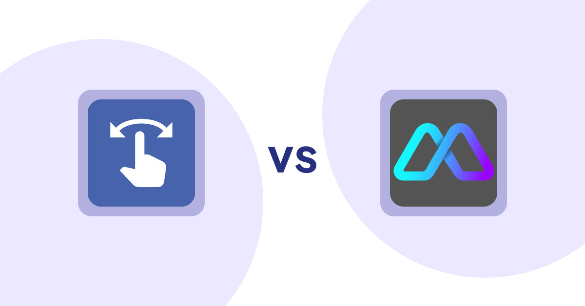 Shopify Product Display Apps: HypeSwipe: Swipes to Sales vs Metadrob: Create Virtual Store