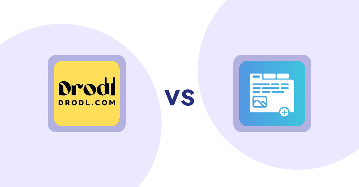 Shopify Product Display Apps: Drodl: Hide SoldOut Products vs. Advanced Product Tabs