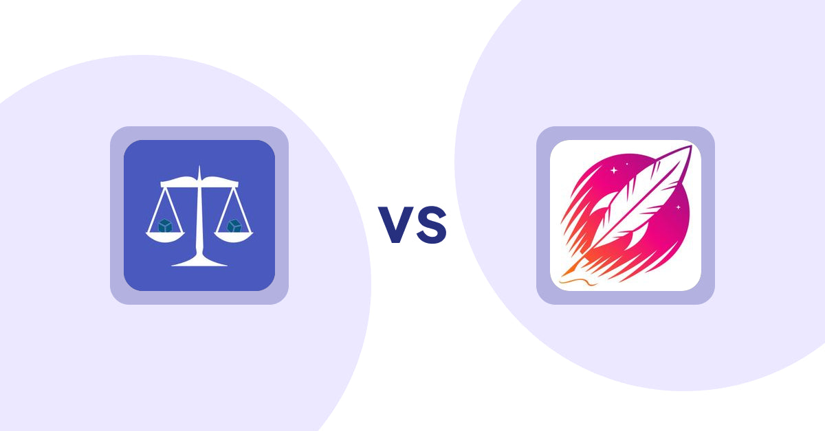 Shopify Product Display Apps: Equate ‑ Product Compare vs. Wordsmith: Content Generator
