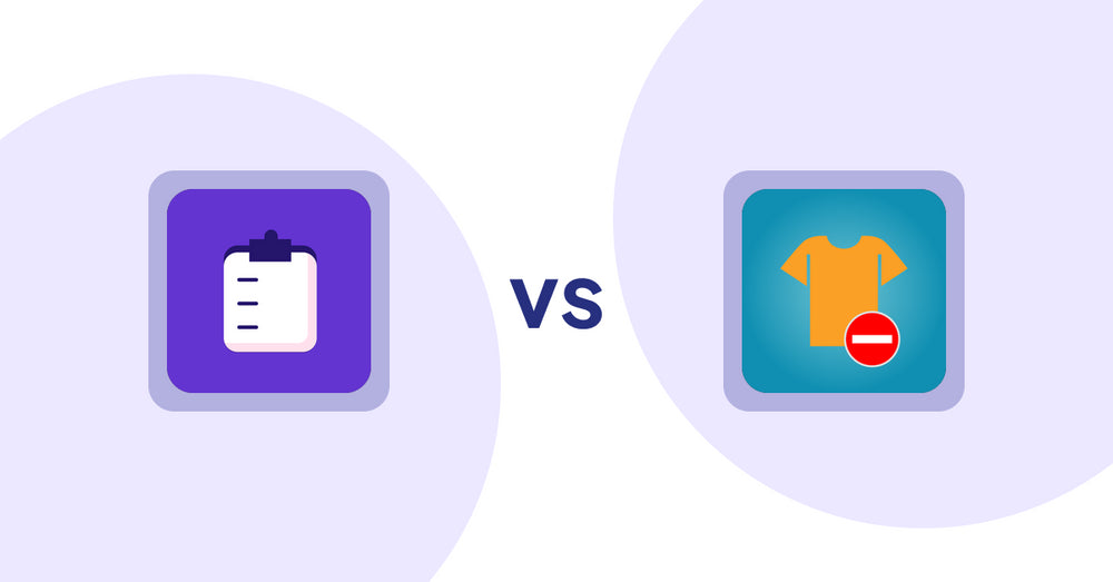 Shopify Product Display Apps: WSH Order Form & ReOrder vs. Products Unavailable