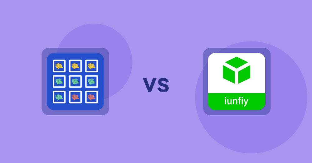 Shopify Product Display Apps: Pixc: Visual Merchandising vs. iunfiy • Related Products