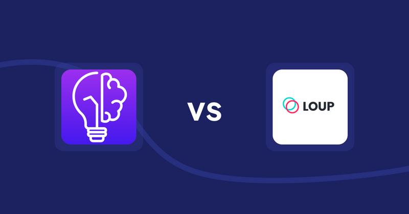 Shopify Product Display Apps: GoWise: AI Product Description vs Loup: Sell on Instagram