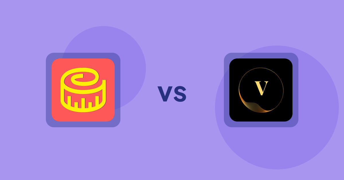 Shopify Product Display Apps: Snake Size Chart & Size Guide vs ProductTube