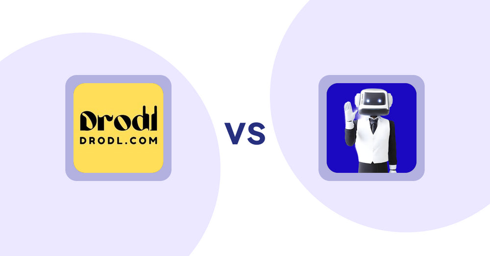 Shopify Product Display Apps: Drodl: Hide SoldOut Products vs ShopCierge — AI Sales Chatbot
