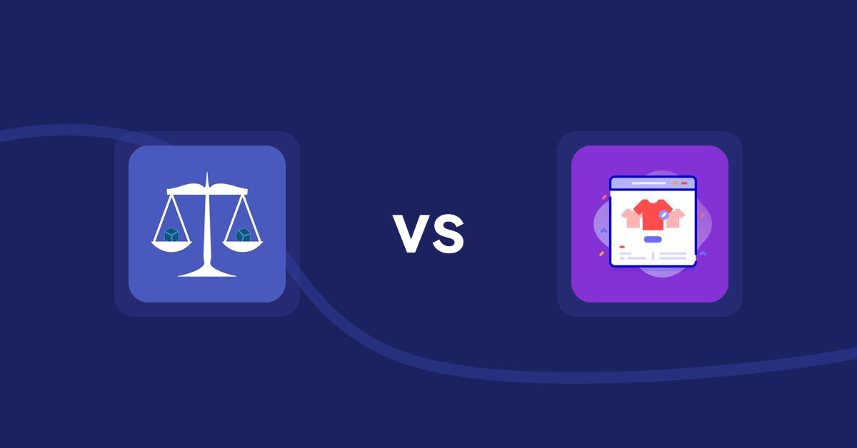 Shopify Product Display Apps: Equate ‑ Product Compare vs Variant Title Magic