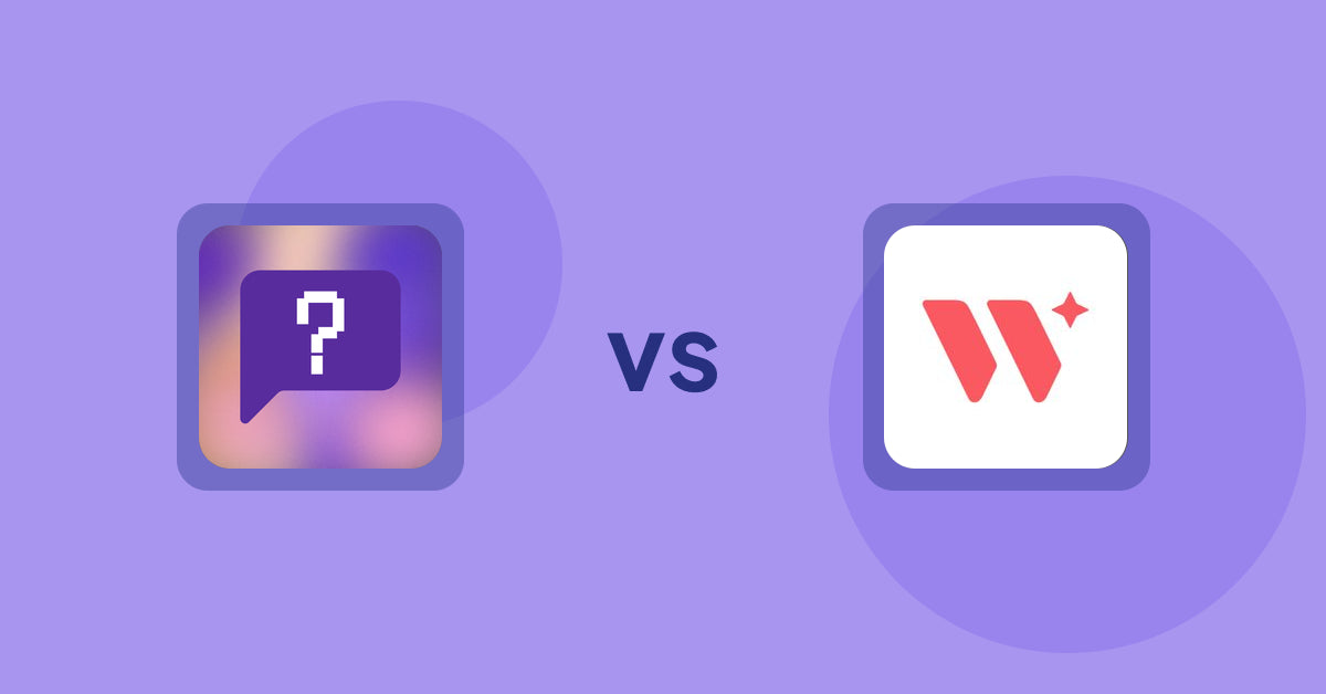 Shopify Product Display Apps: FAQbucket ‑ Help Center & FAQ vs Wizart Visualizer