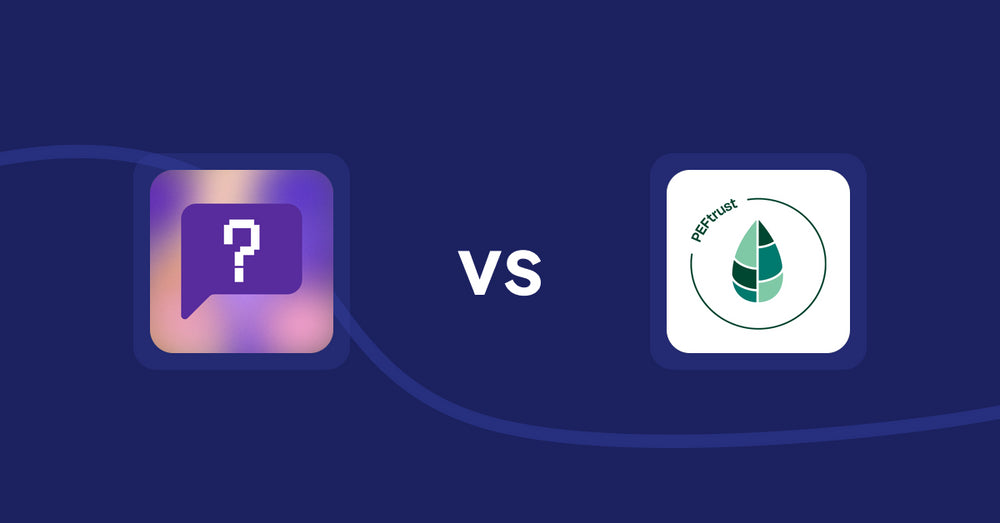 Shopify Product Display Apps: FAQbucket ‑ Help Center & FAQ vs Peftrust