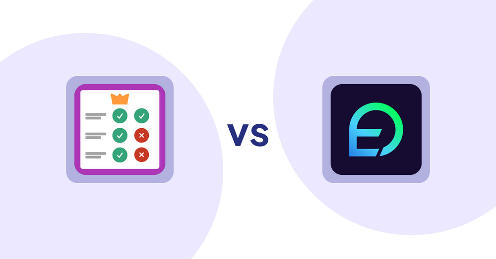 Shopify Product Display Apps: Pretty Comparison Tables vs EasyDisplay: Product Showcase