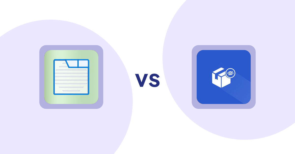 Shopify Product Display Apps: Ecom Product Descriptions vs Addify ‑ Hide Products