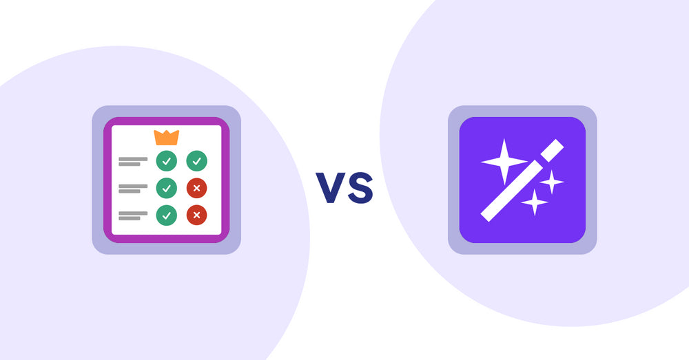 Shopify Product Display Apps: Pretty Comparison Tables vs Magi ‑ AI Write Description