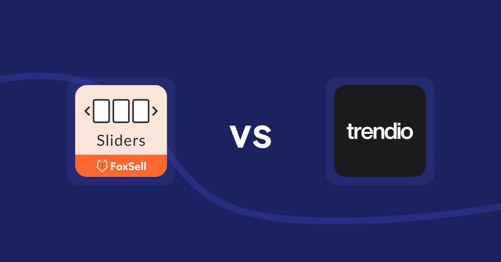 Shopify Product Display Apps: FoxSell Slider & Carousel vs Trendio