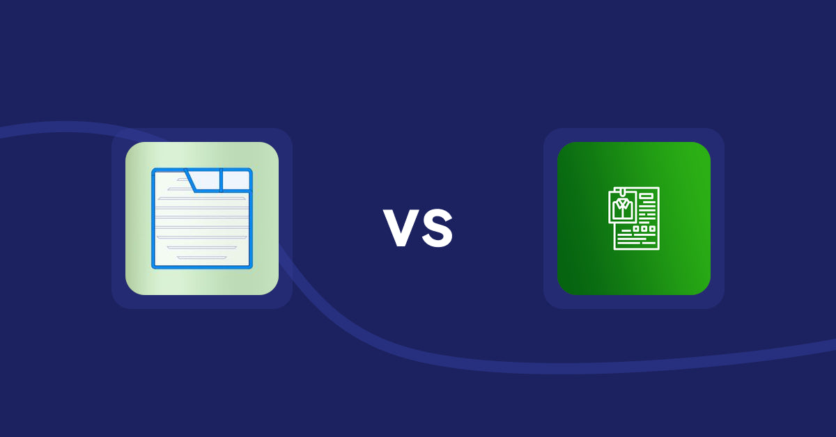 Shopify Product Display Apps: Ecom Product Descriptions vs OC Product Size Chart