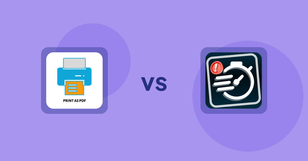 Shopify Product Display Apps: LitPDP ‑ Print as PDF vs. Urgency! Low Stock Counter