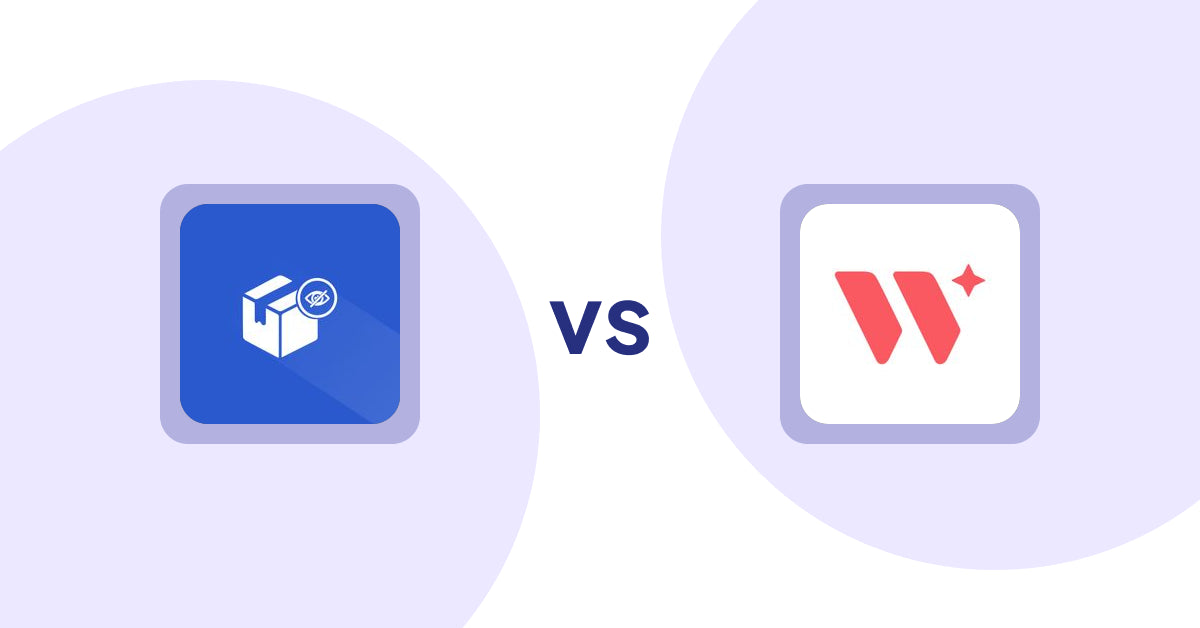 Shopify Product Display Apps: Addify ‑ Hide Products vs Wizart Visualizer