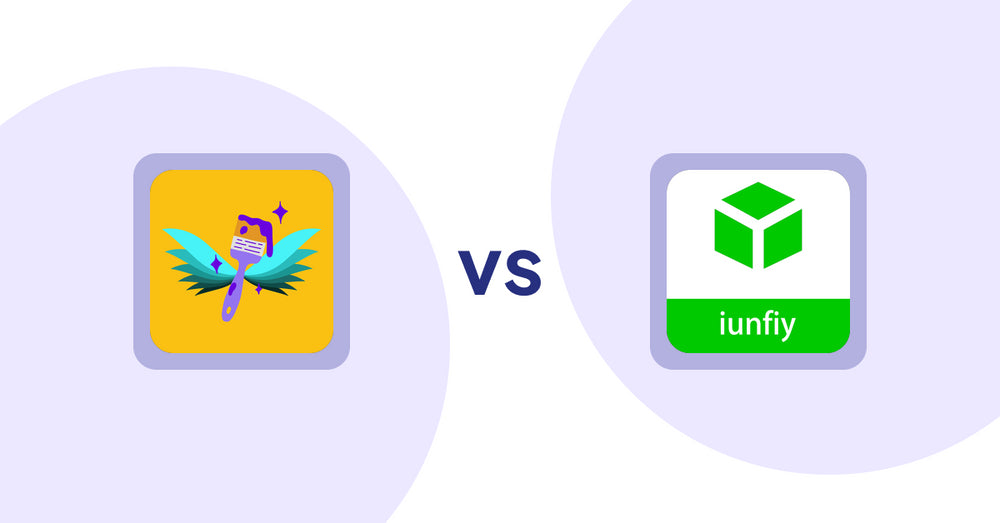 Shopify Product Display Apps: Badgfly ‑ Product Personalizer vs iunfiy • Related Products