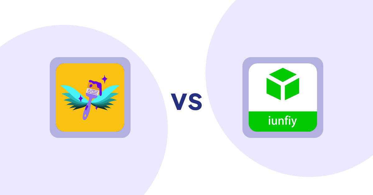 Shopify Product Display Apps: Badgfly ‑ Product Personalizer vs iunfiy • Related Products