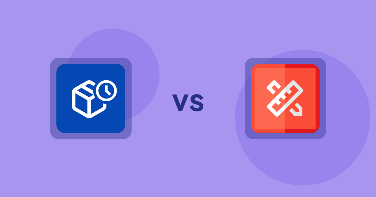 Shopify Product Display Apps: PreOrder Alpha vs RT: Size Chart, Size Guide