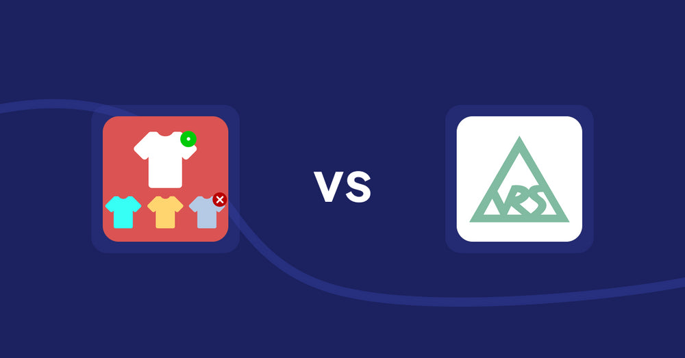 Shopify Product Display Apps: ST: Product & Collection Sort vs. VRSHOPii