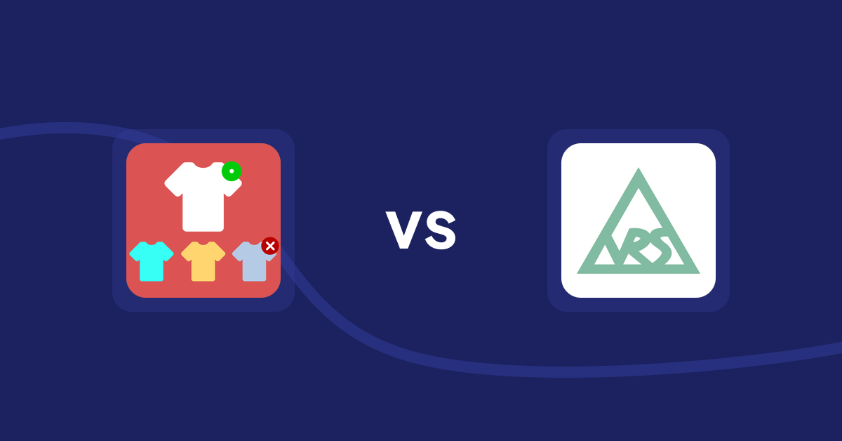 Shopify Product Display Apps: ST: Product & Collection Sort vs. VRSHOPii
