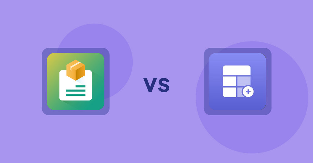 Shopify Product Display Apps: Product Descriptions by AMP vs Eazy Specification Tags Table