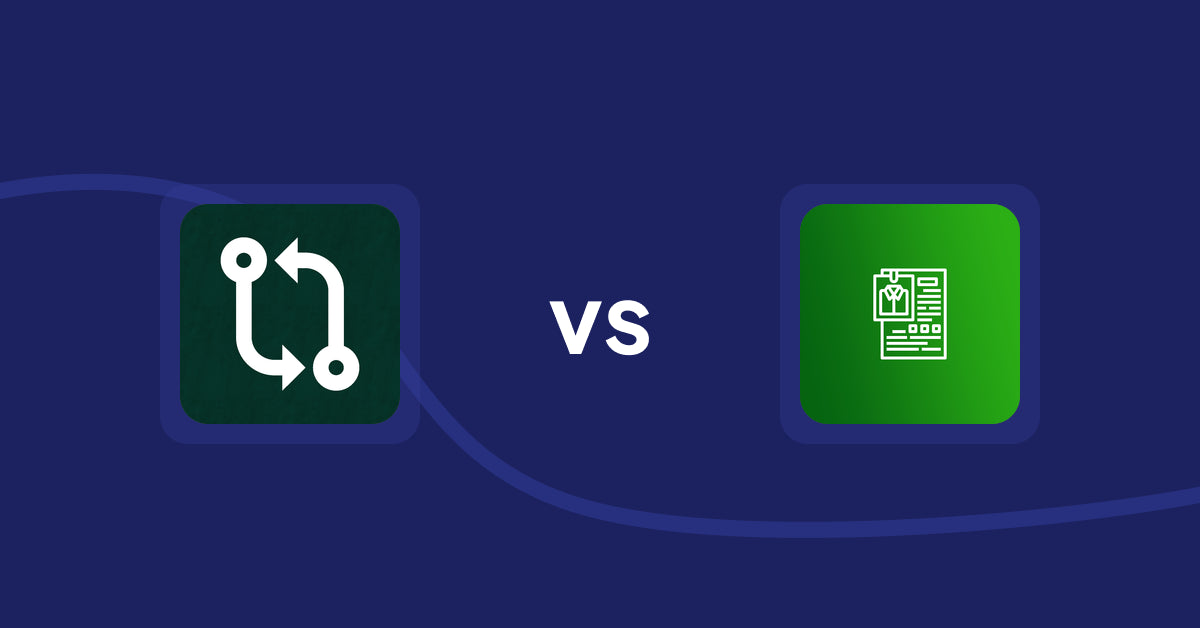 Shopify Product Display Apps: Compareder ‑ Product Compare vs OC Product Size Chart