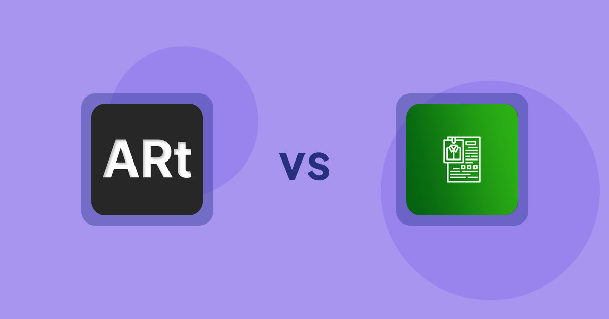 Shopify Product Display Apps: Wall Art Viewer AR vs OC Product Size Chart