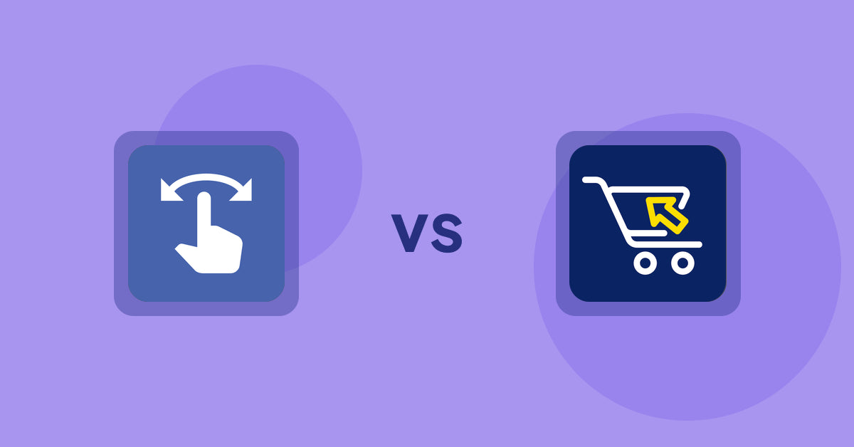 Shopify Product Display Apps: HypeSwipe: Swipes to Sales vs Swift B2B Cart / CSV Upload