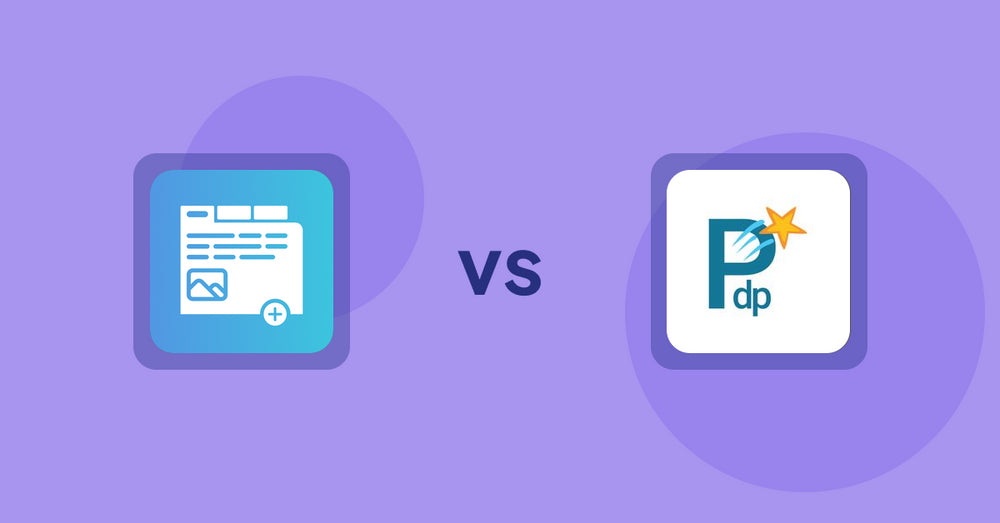 Shopify Product Display Apps: Advanced Product Tabs vs. PDP Star