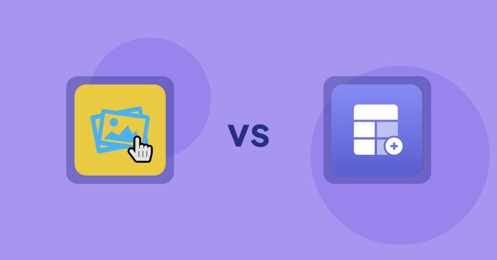 Shopify Product Display Apps: Singleton | Second Image Hover vs Eazy Specification Tags Table