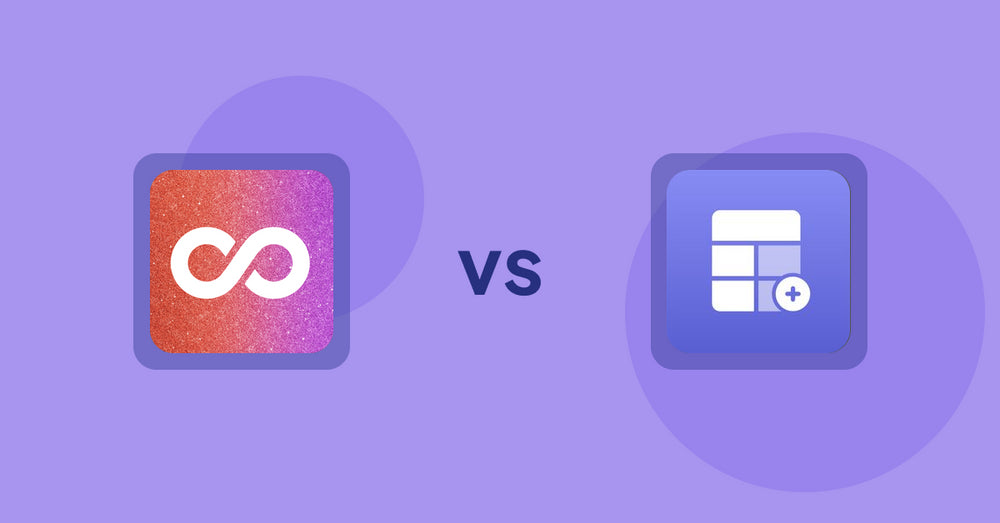 Shopify Product Display Apps: Infinite Scroll Pro vs Eazy Specification Tags Table