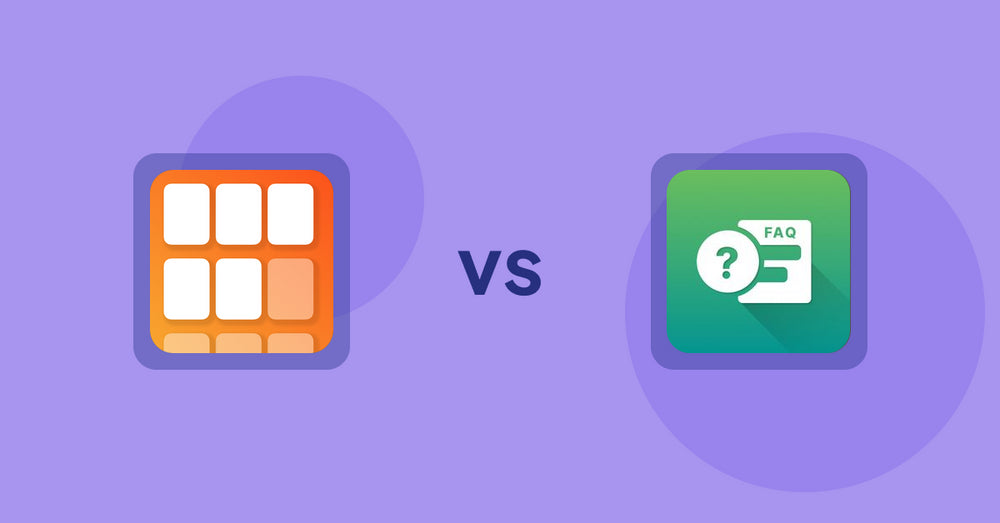 Shopify Product Display Apps: Scroll Bee ‑ Infinite Scroll vs FAQ Expert: Product FAQ