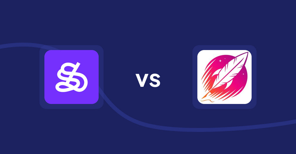 Shopify Product Display Apps: WeShop AI: Model & Product Photo vs. Wordsmith: Content Generator