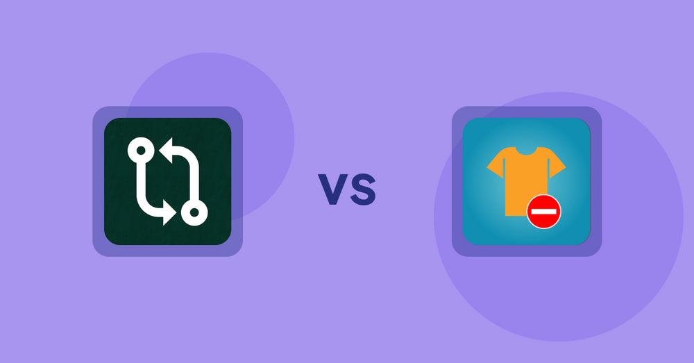 Shopify Product Display Apps: Compareder ‑ Product Compare vs. Products Unavailable