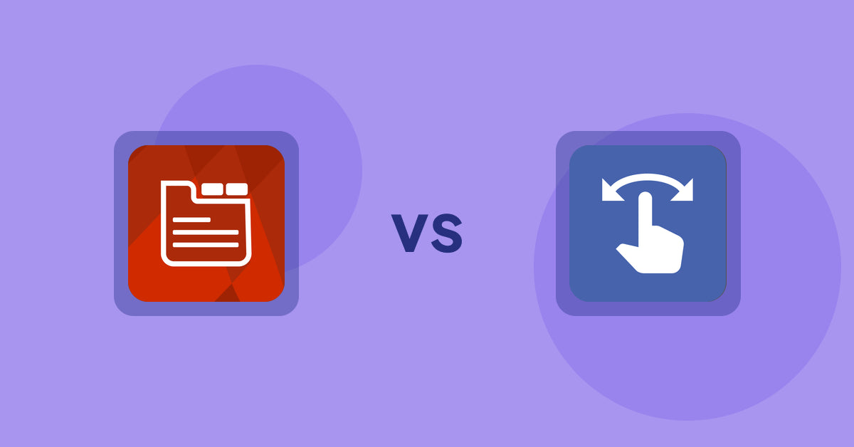 Shopify Product Display Apps: Tabs: SEO Product Tabs with AI vs HypeSwipe: Swipes to Sales