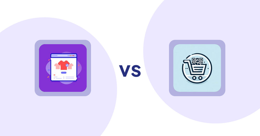 Shopify Product Display Apps: Variant Title Magic vs QR Cartify