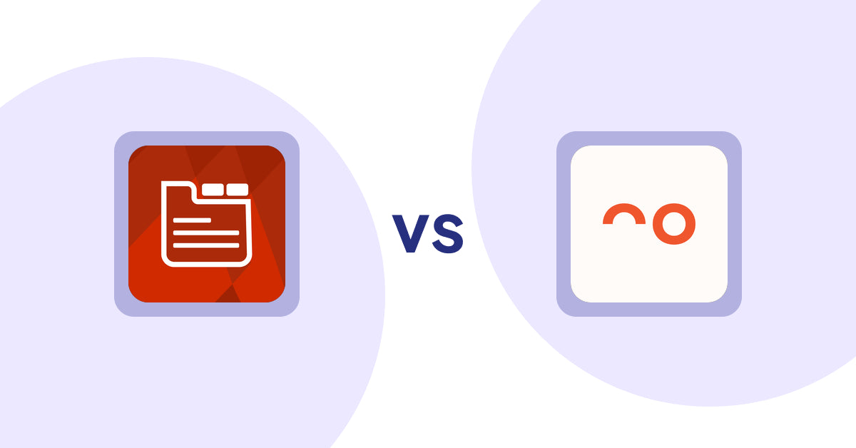 Shopify Product Display Apps: Tabs: SEO Product Tabs with AI vs. soona ‑ Content For Commerce