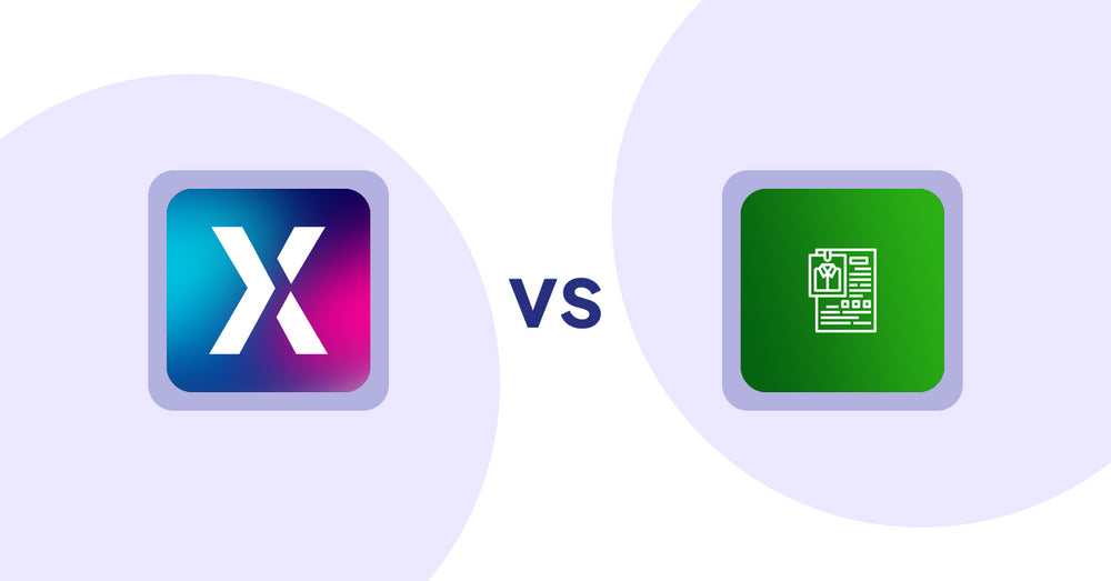 Shopify Product Display Apps: MW Upsell Popup & Cross-sell vs OC Product Size Chart