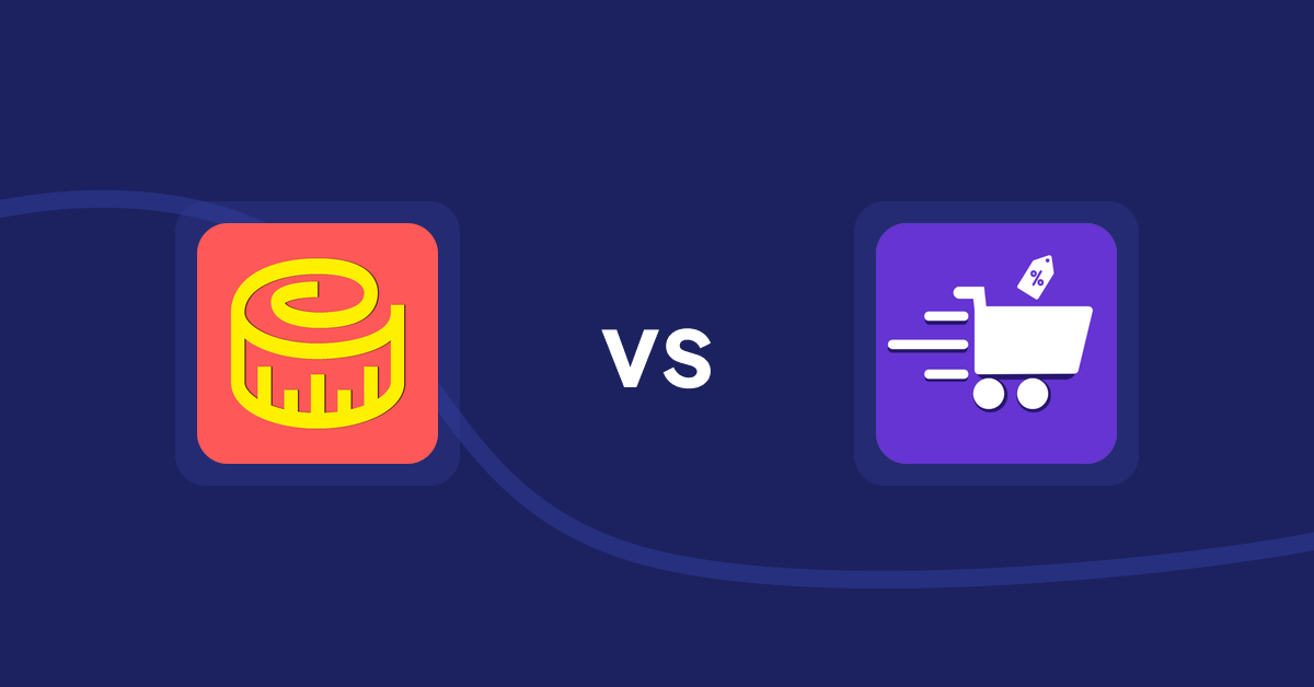 Shopify Product Display Apps: Snake Size Chart & Size Guide vs Cypher Bulk Order Page & Price