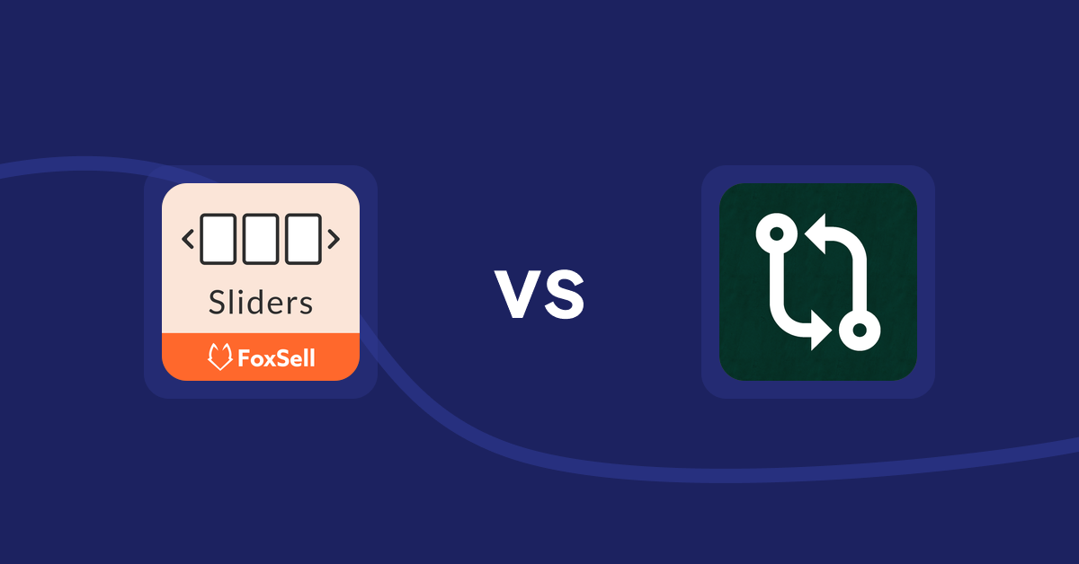 Shopify Product Display Apps: FoxSell Slider & Carousel vs Compareder ‑ Product Compare