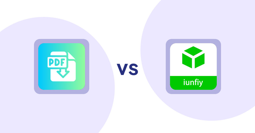 Shopify Product Display Apps: Hukify ‑ PDF Catalog Printer vs. iunfiy • Related Products