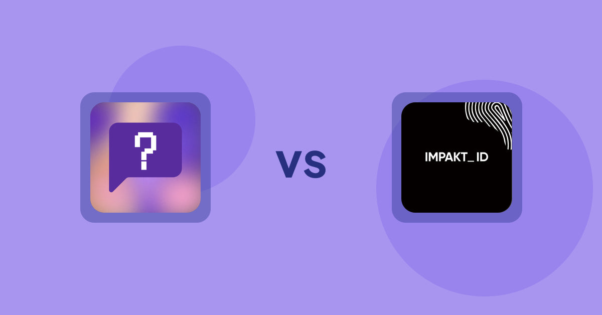 Shopify Product Display Apps: FAQbucket ‑ Help Center & FAQ vs IMPAKT ID: fashion CO2 tracker