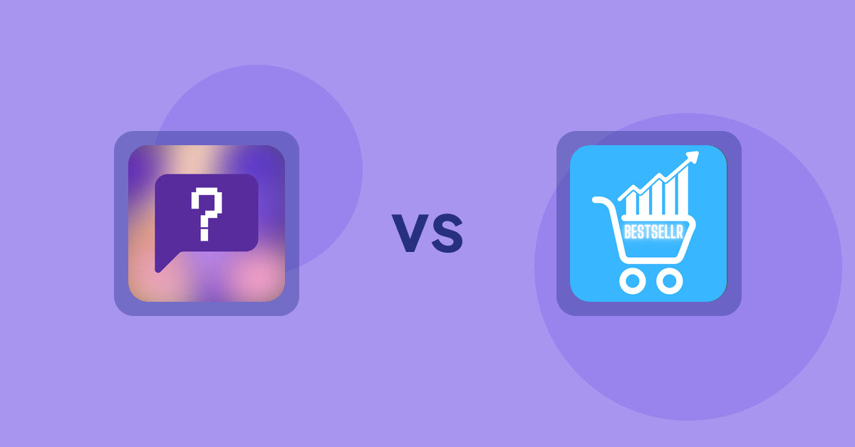 Shopify Product Display Apps: FAQbucket ‑ Help Center & FAQ vs Bestsellr