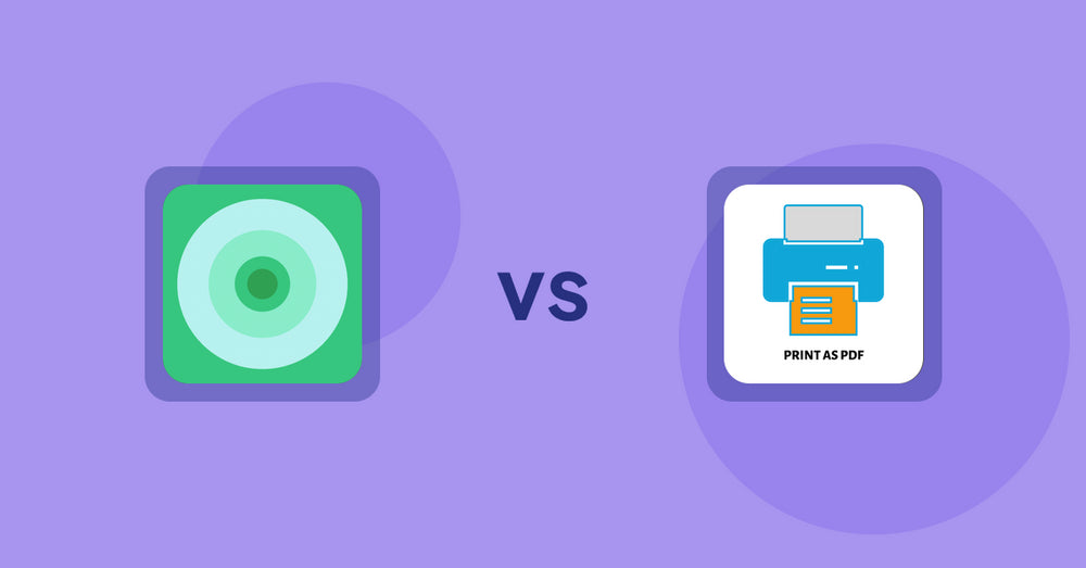 Shopify Product Display Apps: Hey!Scarcity Low Stock Counter vs LitPDP ‑ Print as PDF