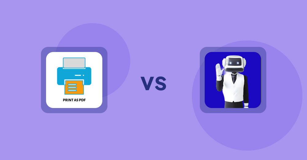 Shopify Product Display Apps: LitPDP ‑ Print as PDF vs ShopCierge — AI Sales Chatbot