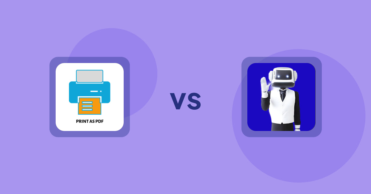 Shopify Product Display Apps: LitPDP ‑ Print as PDF vs ShopCierge — AI Sales Chatbot